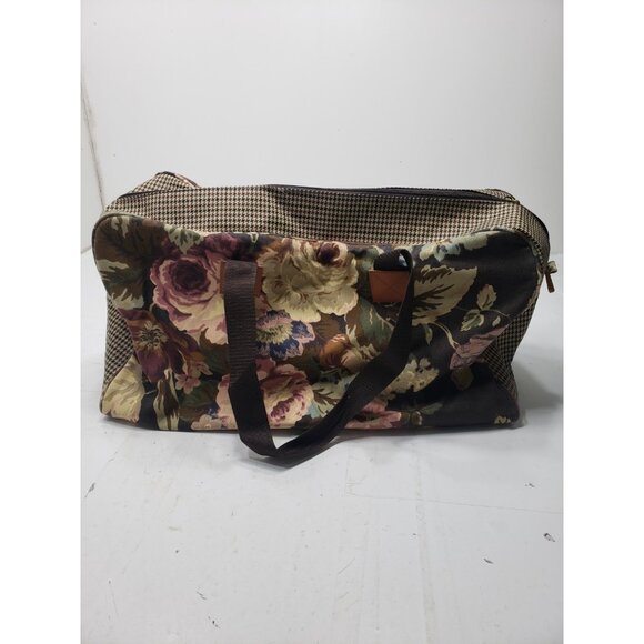 Avon Autumn Rose Travel Set Duffle Bag Satchel & Make Up Bag Set Of 3 Pre Owned - Picture 11 of 15